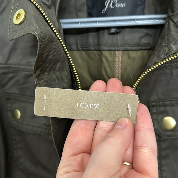 NWT Women’s J. Crew Waxed Cotton Downtown Field Utility Jacket - Picture 7 of 10